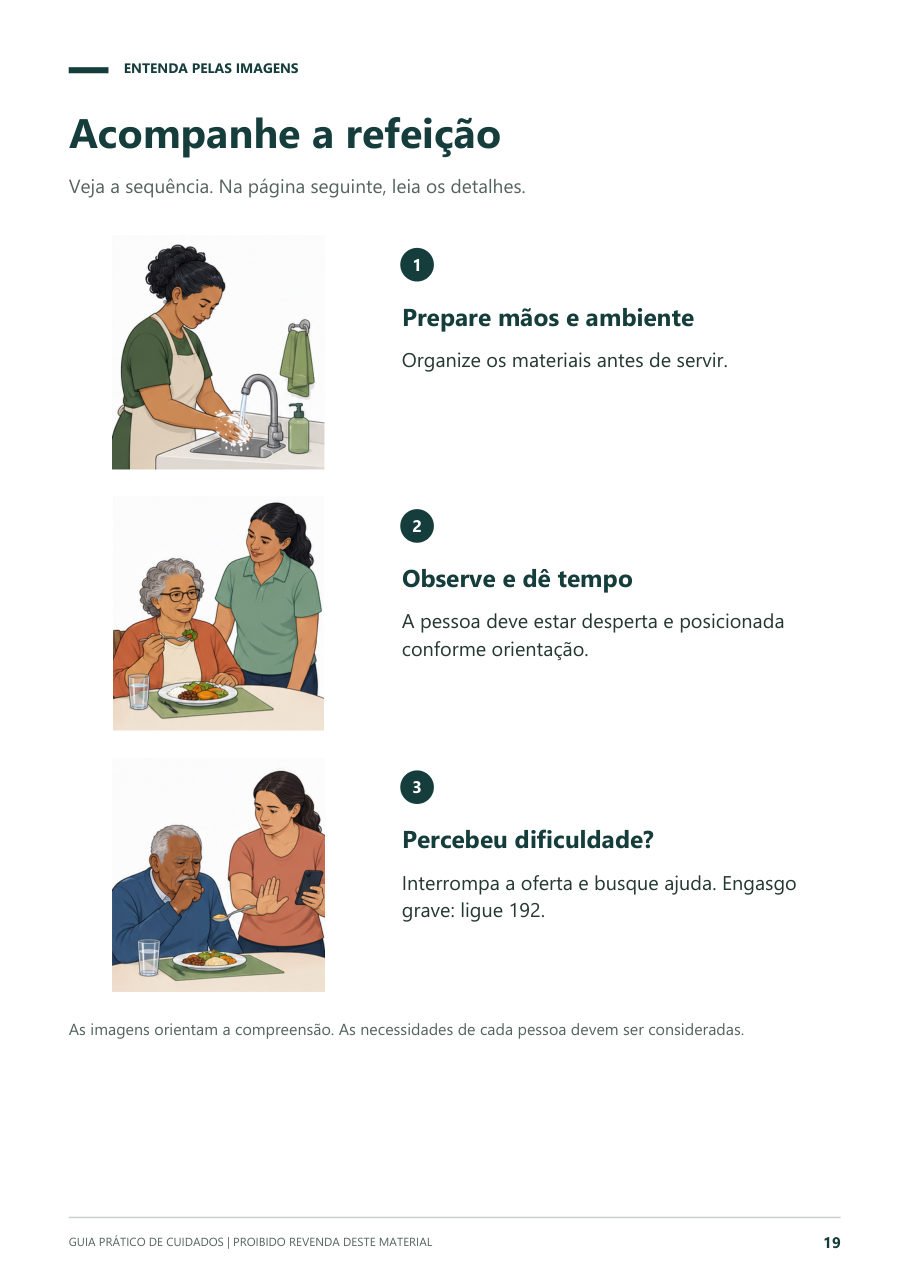 Página do guia: Acompanhe a refeição